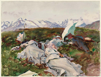 John Singer Sargent, Simplon Pass: At the Top, c. 1909-11. Image courtesy Museum of Fine Arts Boston, The Hayden Collection—Charles Henry Hayden Fund.