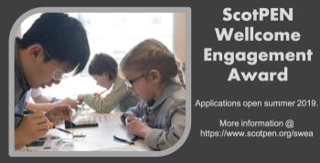 Advert for Scottish Public Engagement Network award