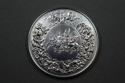 175th Anniversary of Waterloo, Silver, 1990, United Kingdom, Royal Mint, GLAHM:39410
