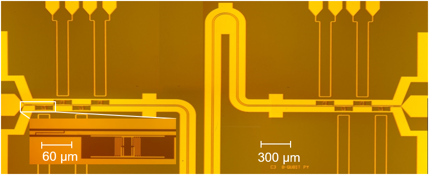 8 qubit chip