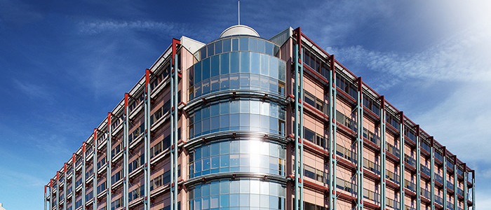 Tay House exterior shot, Charing Cross, Glasgow.