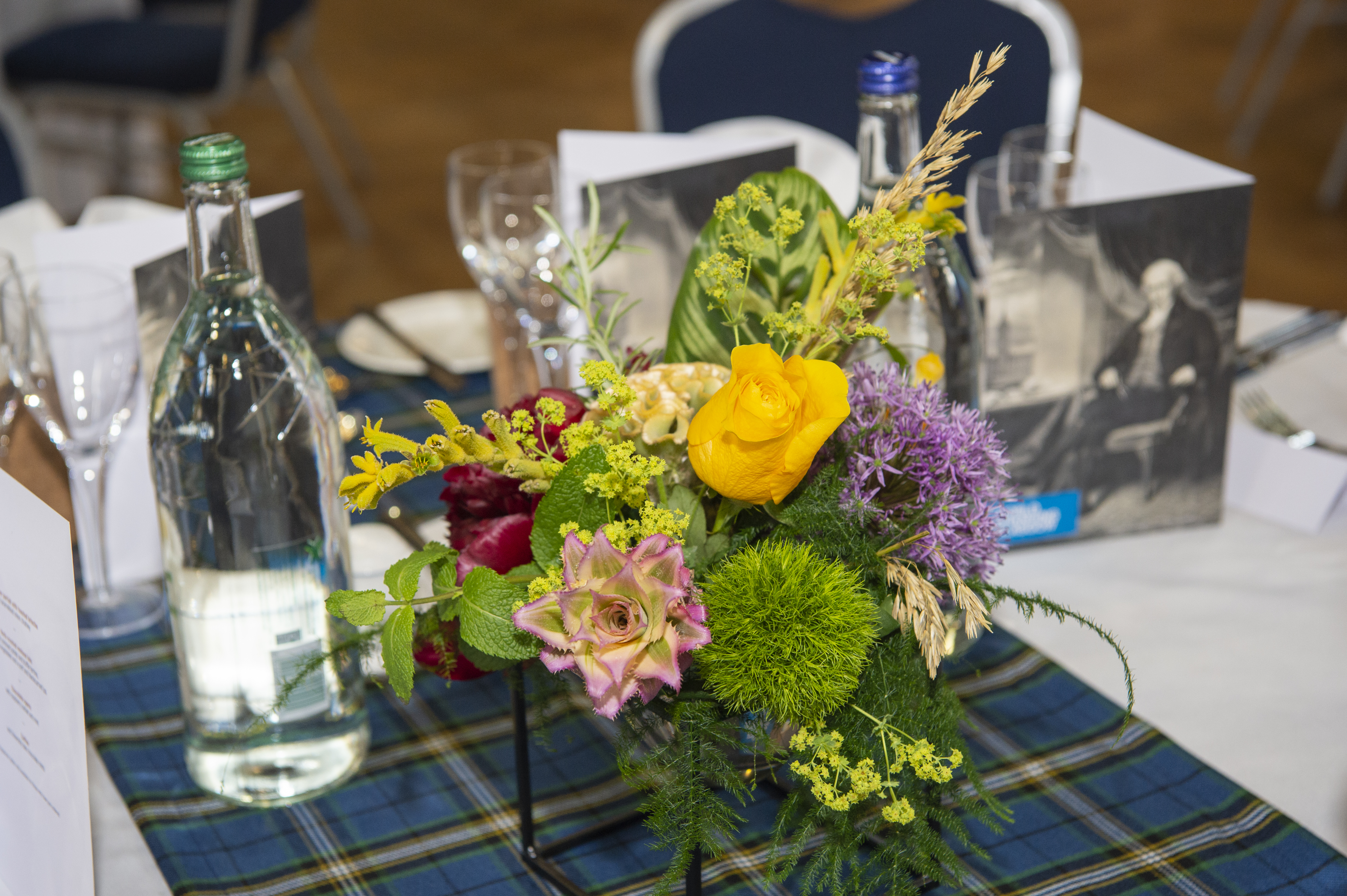 Centre pieces for the James Watt Bicentenary Celebration Dinner. 