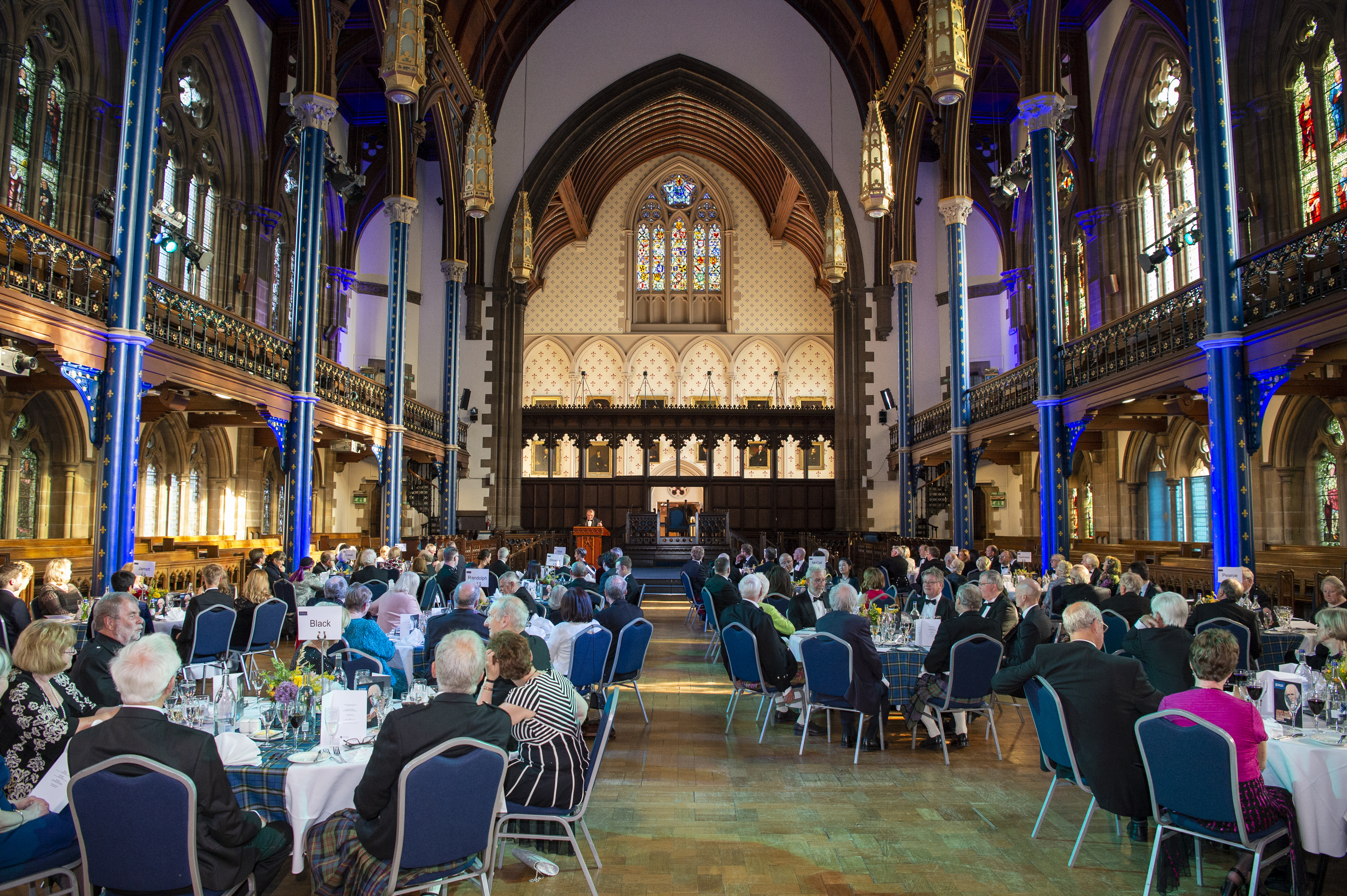 Bute Hall during the James Watt Bicentenary Celebration Dinner. 