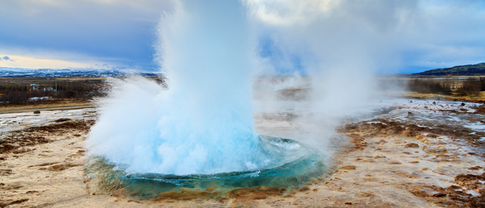 A geyser in Iceland