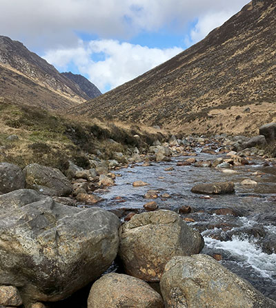 A valley on the isle of Arran