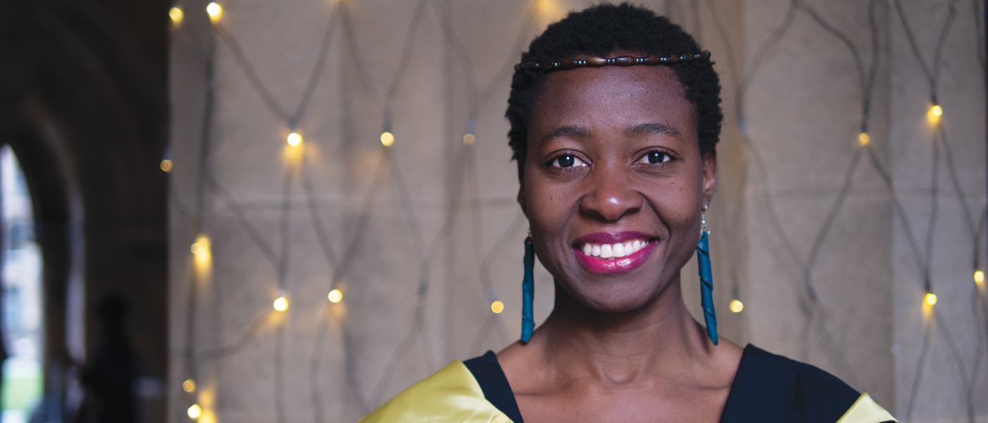 Eunice Ntobedzi (MSc 2016)  is the 2019 winner of our World Changing Alumni award (photo: Dawn Neo)