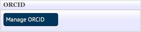 Manage ORCID button present on your enlighten homepage
