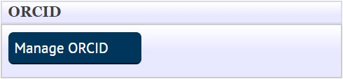 Manage ORCID button present on your enlighten homepage