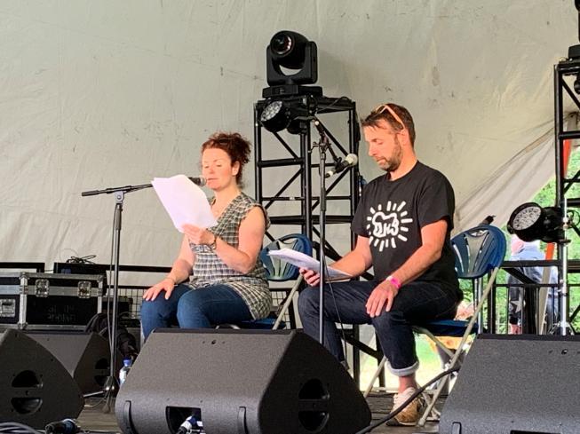Solas 2019 Detention Dialogues, Sarah McCardy and Steven Ritchie performing