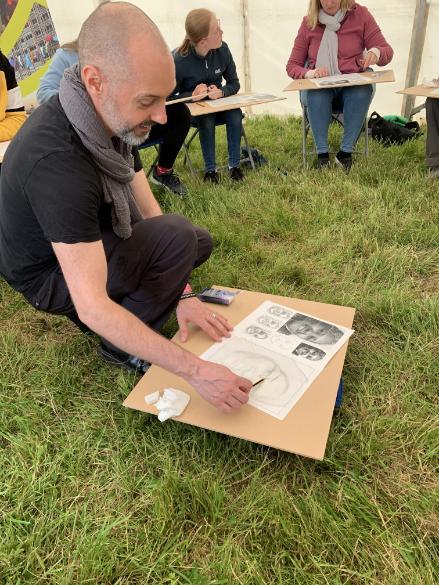 Solas 2019 I.D. Campbell delivering his drawing workshop