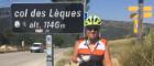 Jill Pell on cycle ride from Paris to Nice