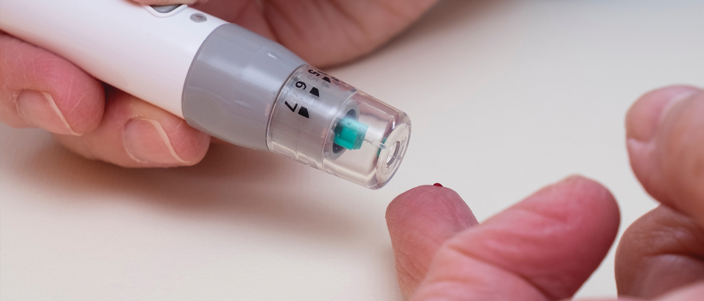 A patient testing their blood sugar  [Photo: Shutterstock]