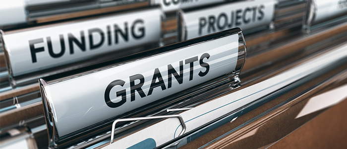 Image of files showing funding, projects and grants tabs 