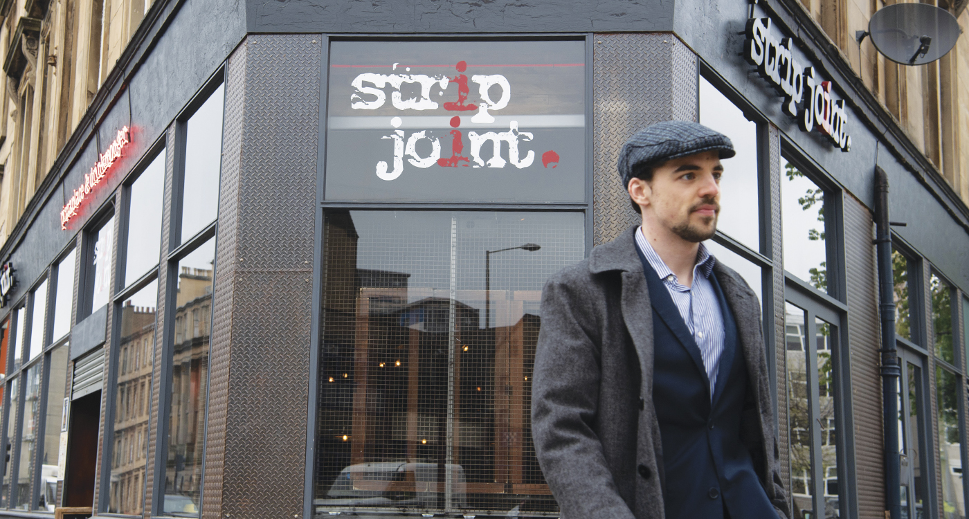 Eli Szydlo bat the Strip Joint restaurant (photo: University of Glasgow Photographic Unit)