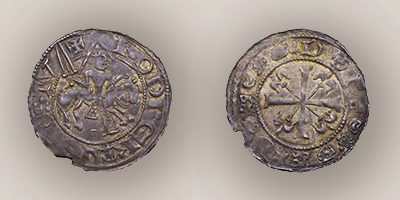 Robert de Stuteville, penny, c.1148 - 1152, silver, York, GLAHM:37699, Hunter 