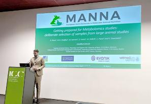 MANNA stdent ruben Riosa at Ghent presentation