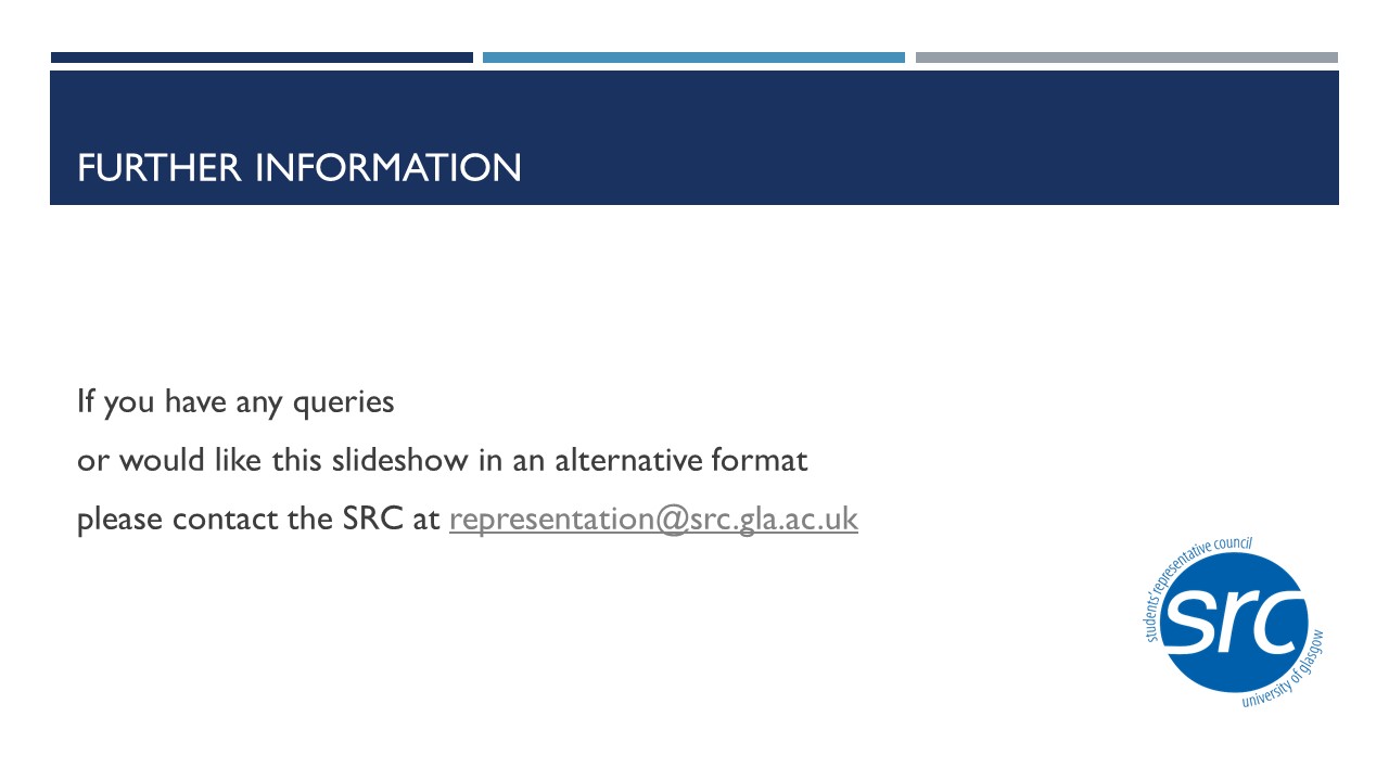 Further information from SRC Representation