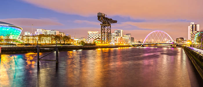 Finnieston Crane and the River Clyde, Glasgow