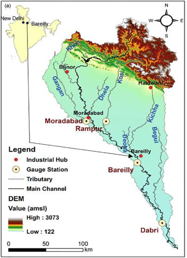 Ramganga Sub Basin Map
