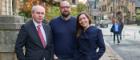 A photo of the Immersion Year Development Team left to right Gillebride MacMillan, Head of Celtic & Gaelic; Fiona Dunn, Gaelic Development Manager,  and Dr. Sìm Innes, Lecturer Celtic & Gaelic.