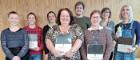 Members of the Institute's ECO Group holding their S-Lab silver awards