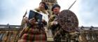 Left to right Charlie Allan and Scott McMaster of The Clanranald Trust for Scotland helped to launch the Outlander Conference 2020 announcement at the University of Glasgow