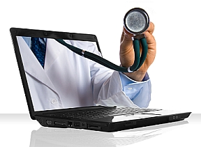 doctor and laptop