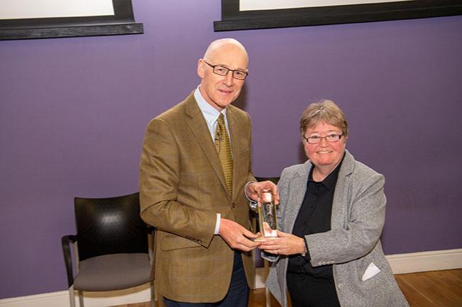 Robert Owen Award - John Swinney & Prof Christine Forde