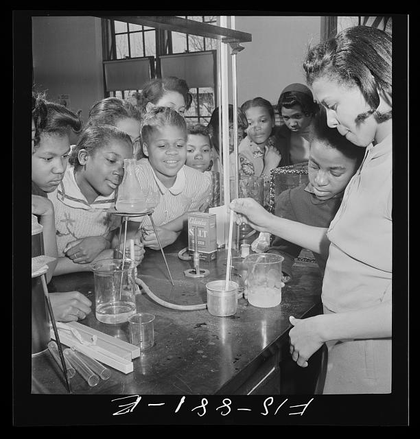 A science lesson at a Washington DC Hish School