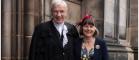 Moderator of the General Assembly of the Church of Scotland, the Right Rev Colin Sinclair with his wife, Ruth