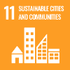 United Nations Sustainable development Goal icon for Goal 11 Sustainable Cities and Communities