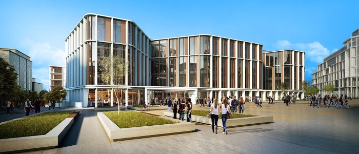 An artists impression of the new research hub