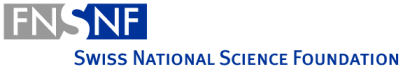 logo: capital letters NSNf on grey, white and blue background, accompanied by text that reads Swiss National Science Foundation
