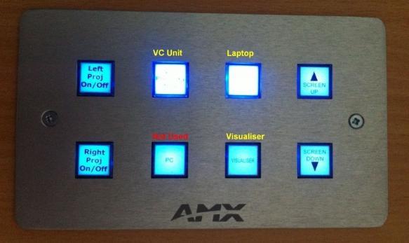AMX button panel