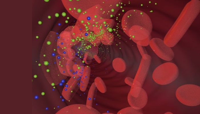 Vis In Science event graphic featuring red blood cells