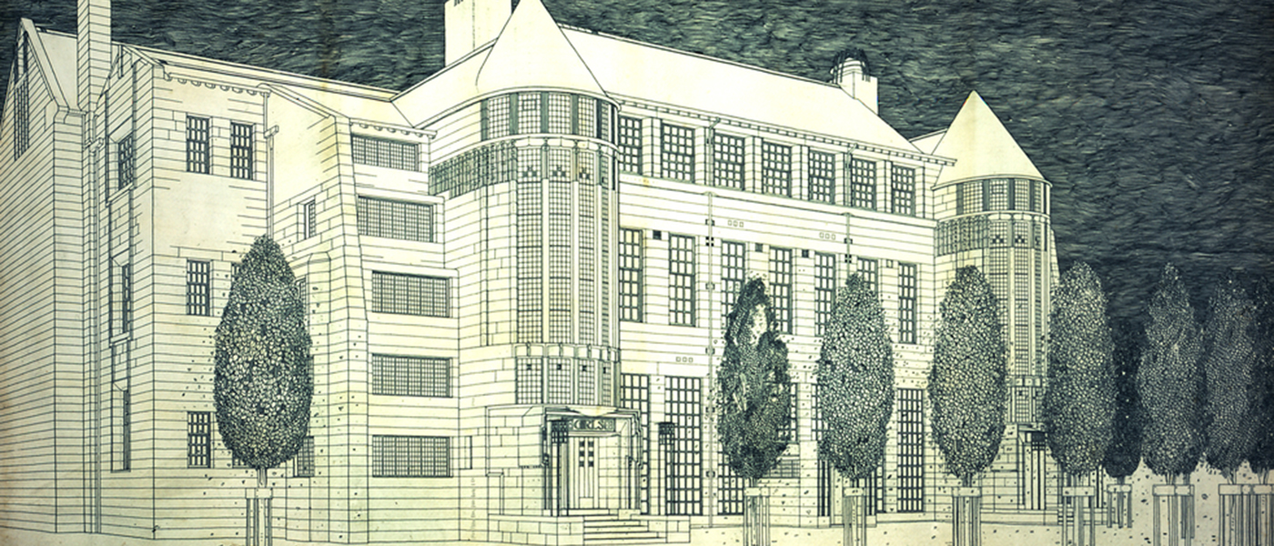 Scotland Street School drawing by Charles Rennie Mackintosh