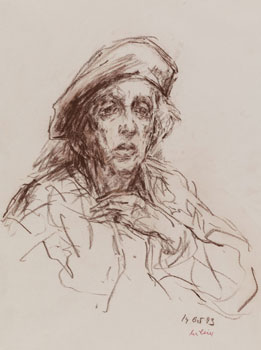  Milein Cosman, The Painter Marie-Louise von Motesiczky, Conté, 1993.