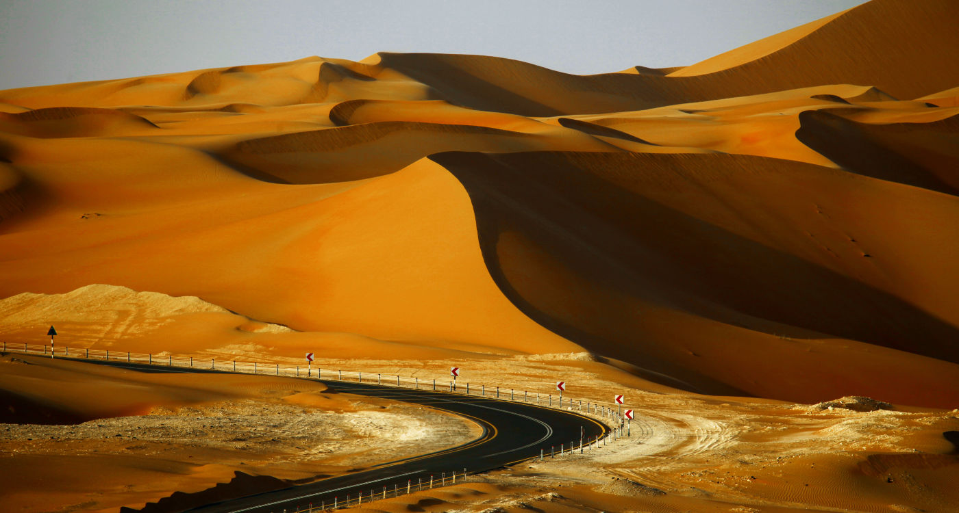 Sand dunes in Liwa, Dubai