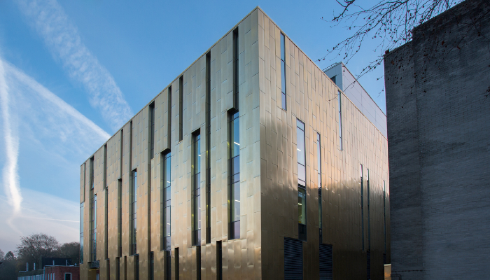 CVR building from an angle on a sunny day