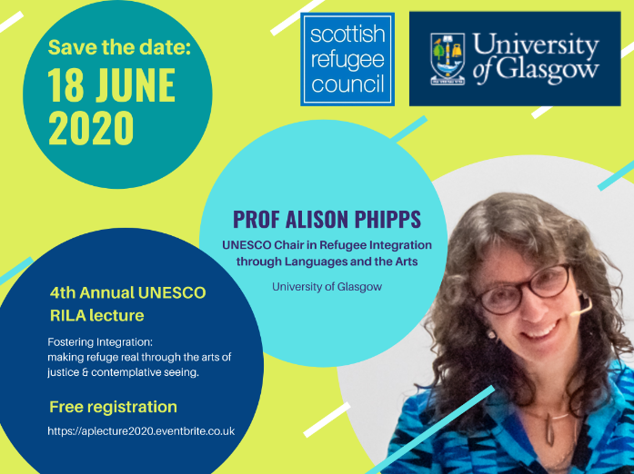 Poster for Alison Phipps' 4th Annual UNESCO Lecture 2020