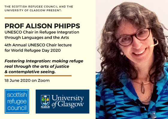 Poster for Alison Phipps' 4th annual UNESCO lecture 2020