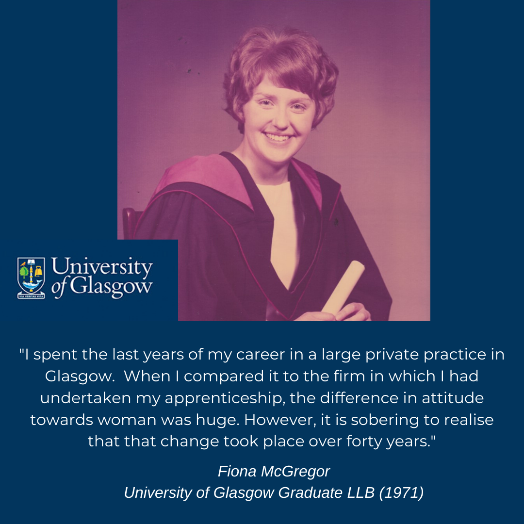 Portrait of Fiona McGregor with quote