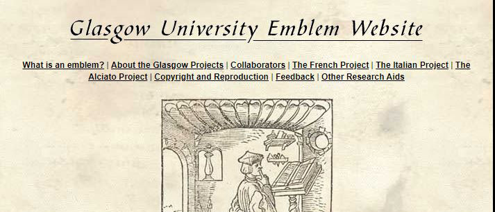 Glasgow university emblem website tile