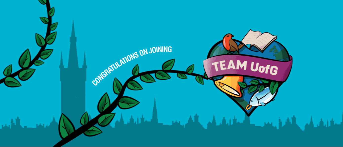 GIF with TeamUofG heart and words reading