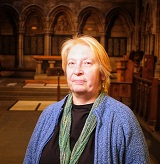 Photograph of Rev Linda Haggerstone who is the University's LGBTQ+ Honorary Chaplain