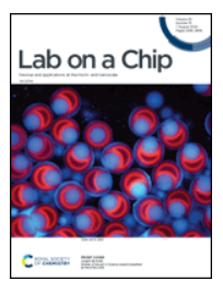 The front cover of the Lab on a Chip journal cover for August 2020