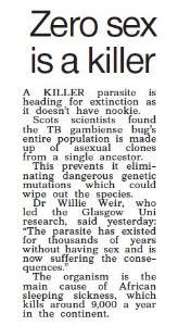 The Sun coverage of elife paper - Willie Weir