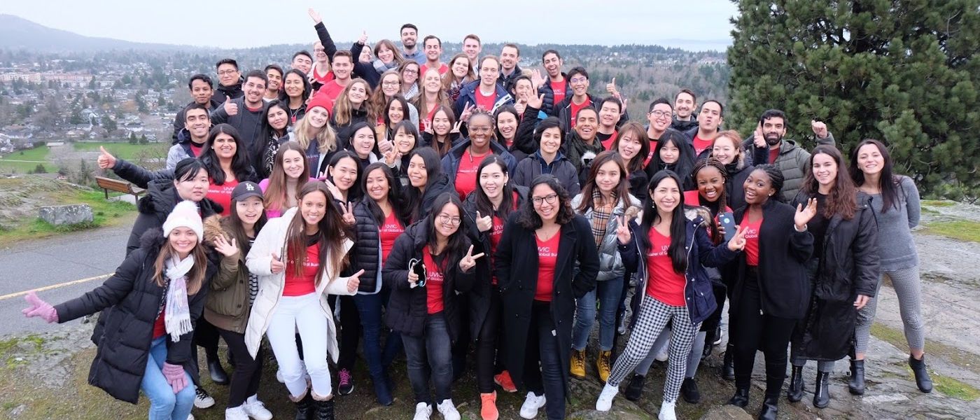 2020 cohort of students from Master of Global Business posing as a group
