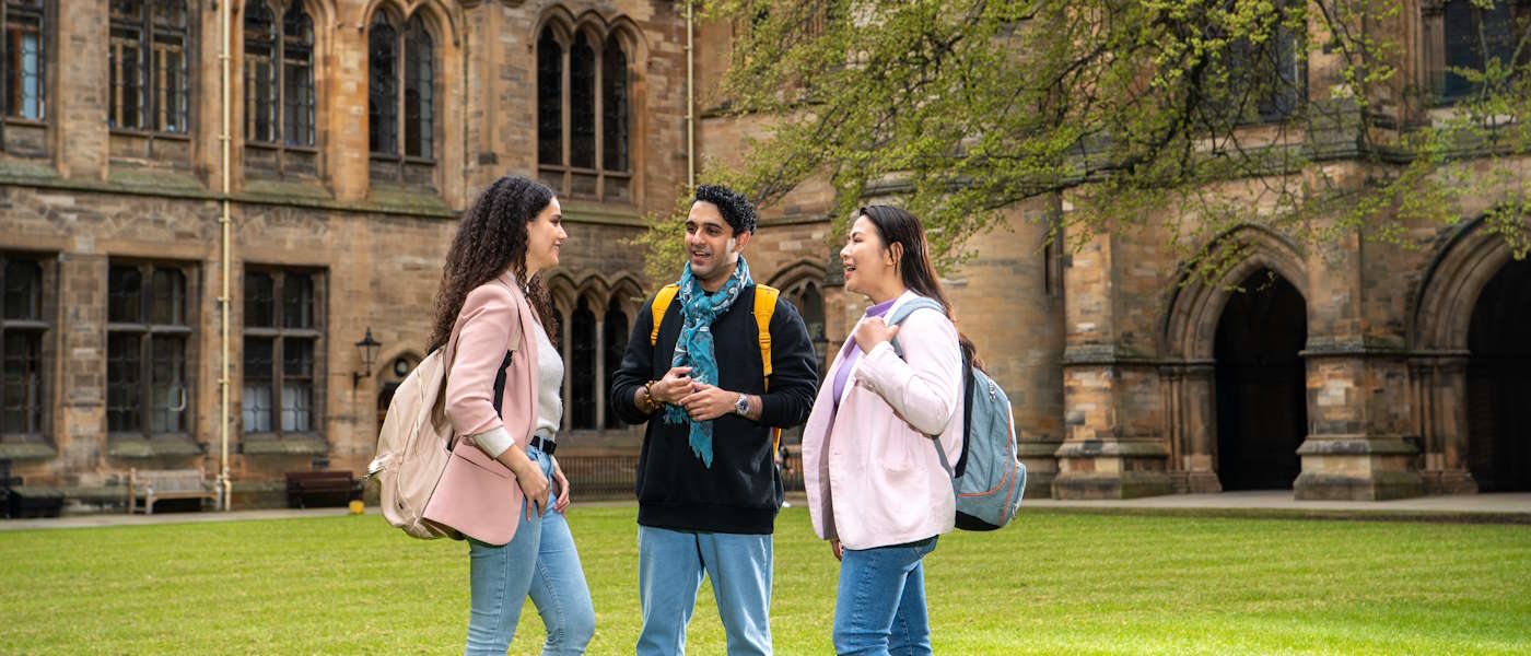 students in quadrangles