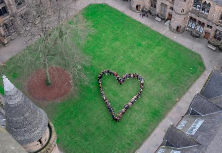 Aerial Heart in Quads